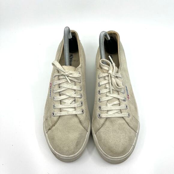 Superga Sand Suede Platform Sneaker Women's 7.5 US - Picture 5 of 9